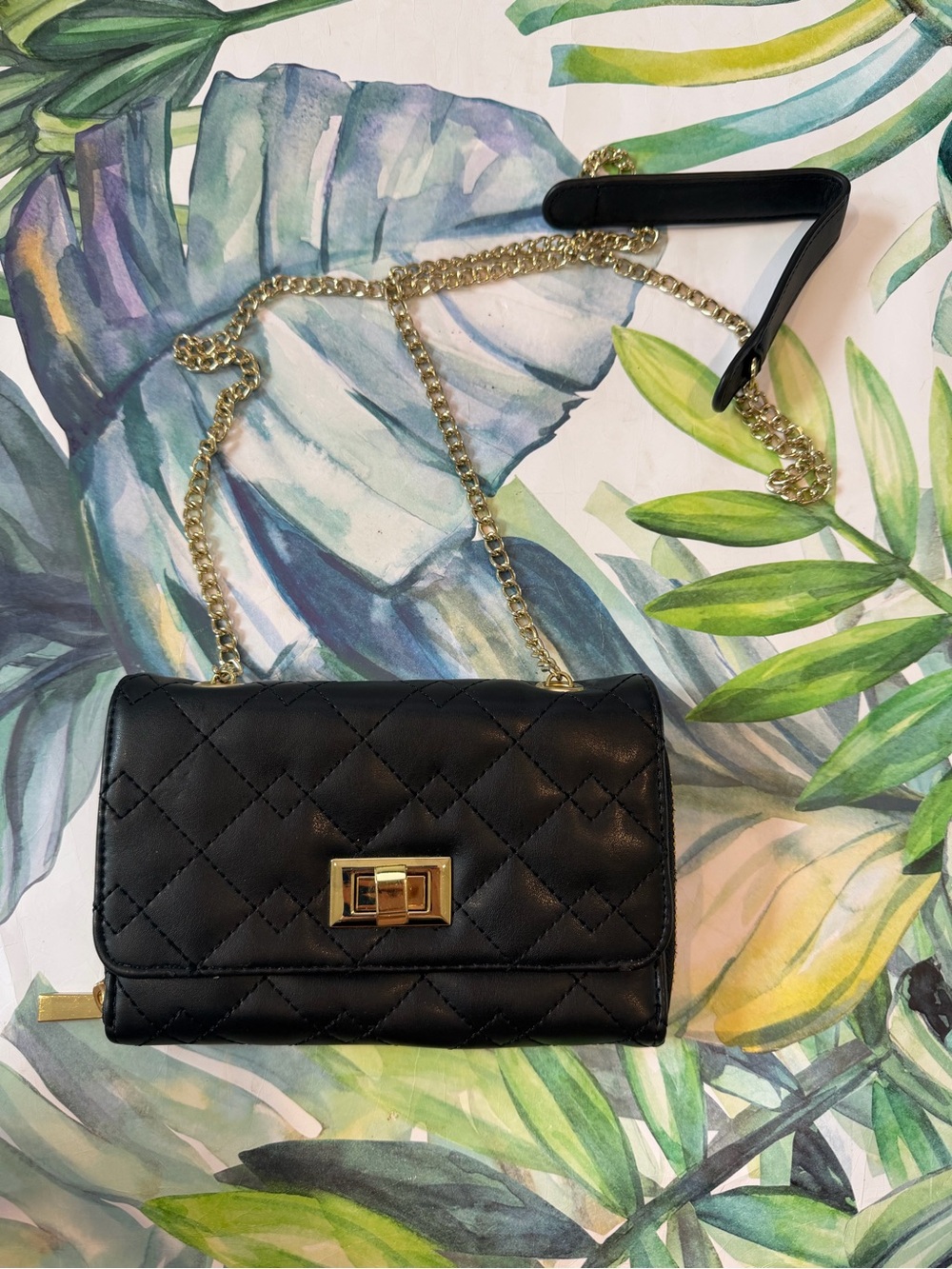 Mossimo wallet on chain - Black